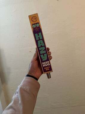 Goose Island Beer Co. Hazy Beer Hug IPA Wooden Beer Tap Handle